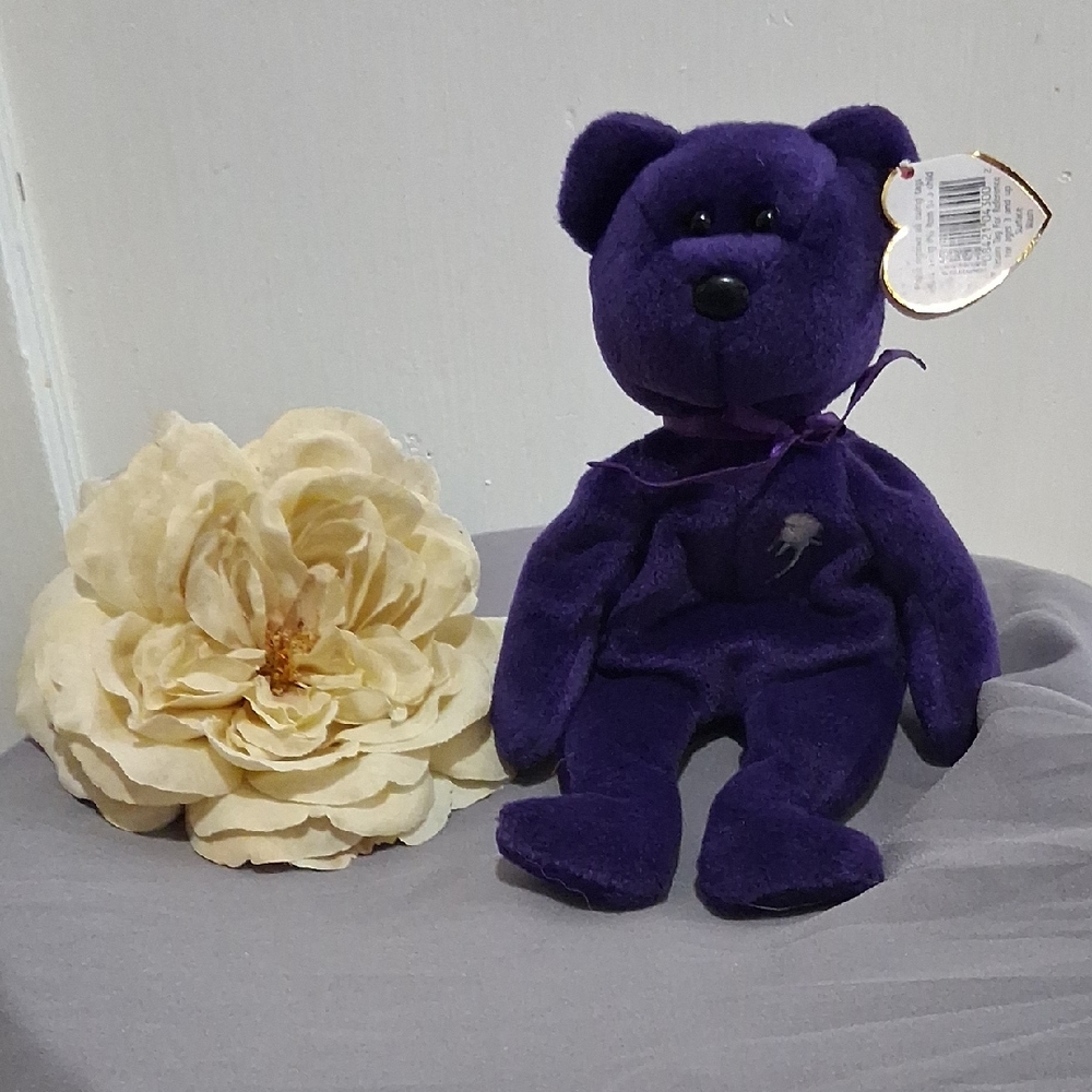 Ty Purple Stuffed Bear